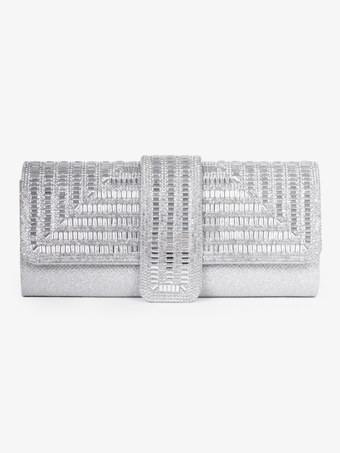 Клатч Baggins CH4123 серебристый Клатч Baggins CH4123 серебристый