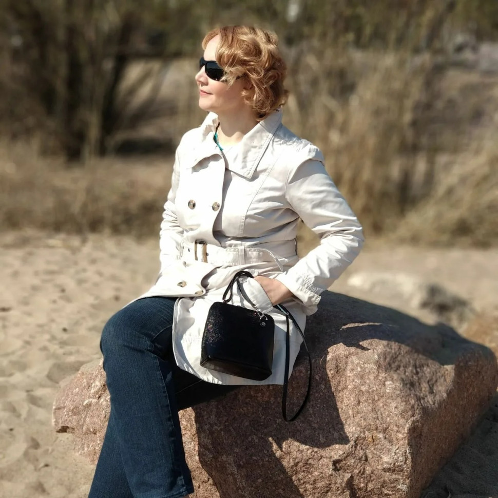 Сумка женская Natalia Kalinovskaya С 83р.911 «Бенте» чёрная рептилия Сумка женская Natalia Kalinovskaya С 83р.911 «Бенте» чёрная рептилия