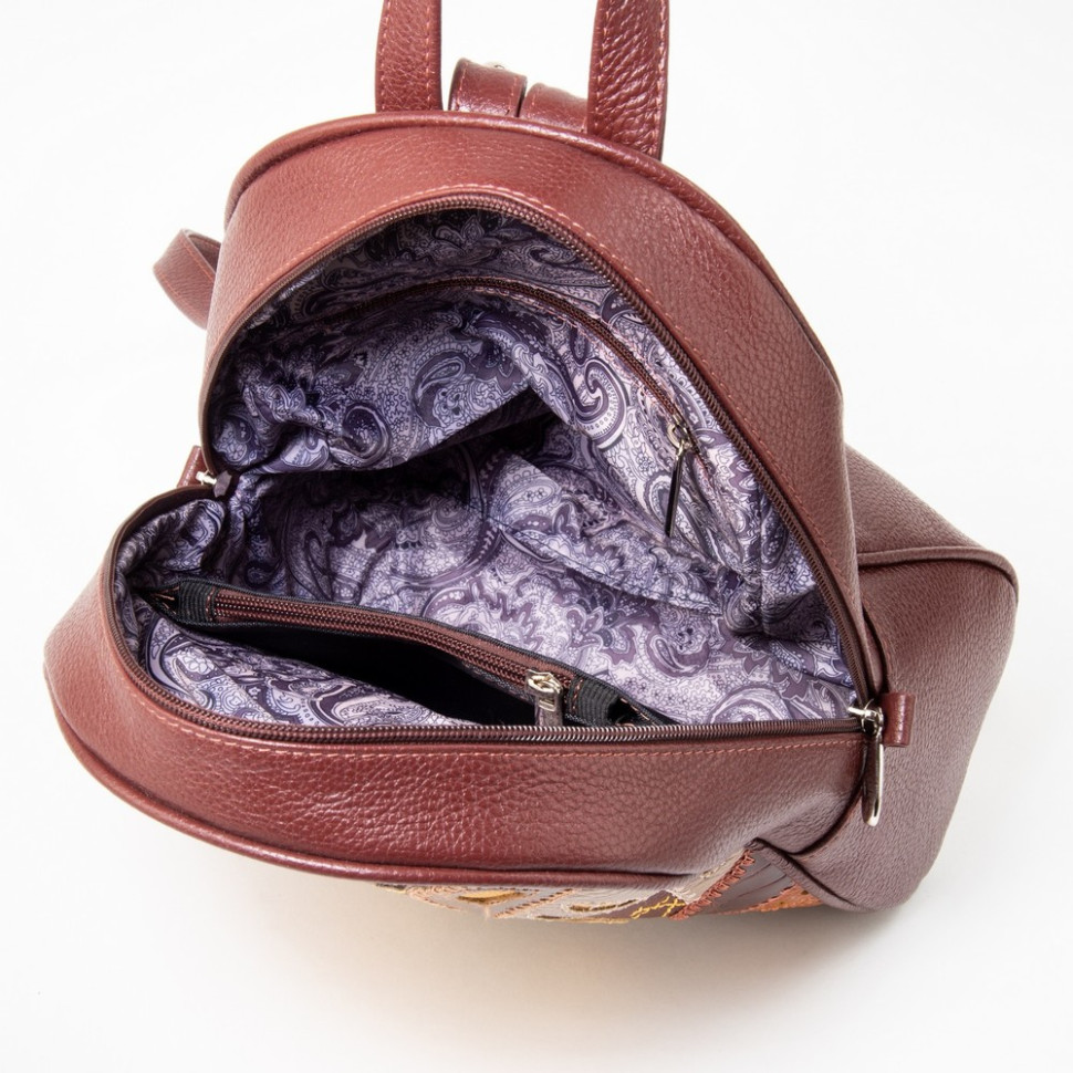 Кожаный рюкзак Protege, 348-181 "Техно" черный+красный рептилия кайман Кожаный рюкзак Protege, 348-181 "Техно" черный+красный рептилия кайман