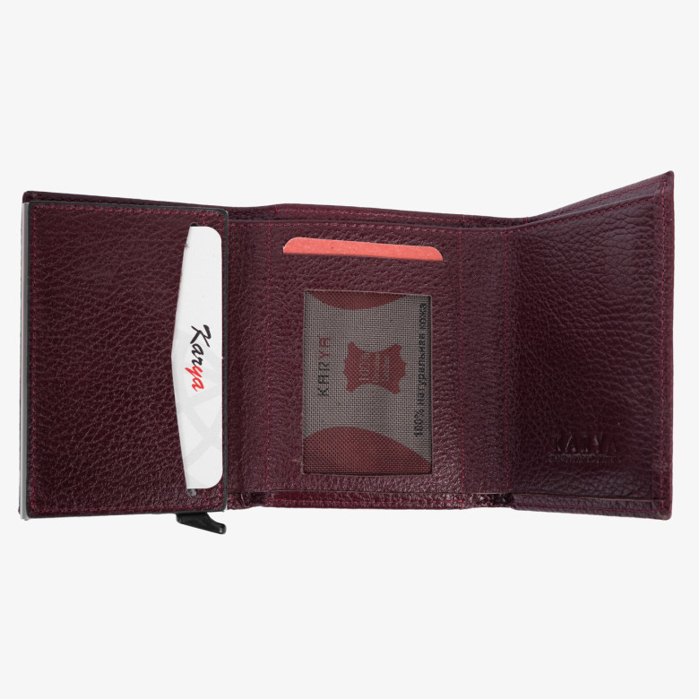 Картхолдер с отделением для купюр Karya, 0060-243 вишня