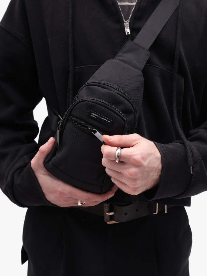 Рюкзак на одно плечо Baggins 6924 чёрный Рюкзак на одно плечо Baggins 6924 чёрный