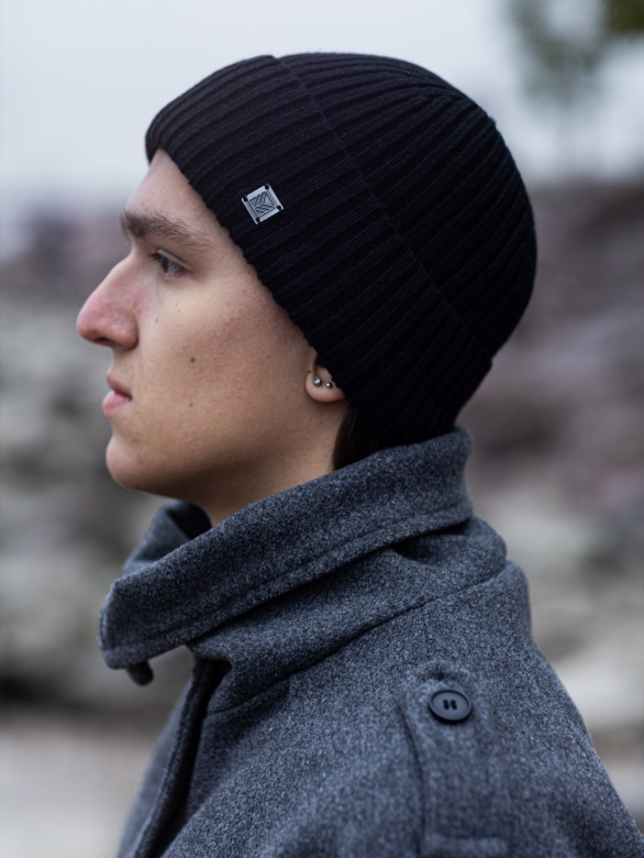 Шапка мужская 12828/2 MARHATTER чёрный (57-59)