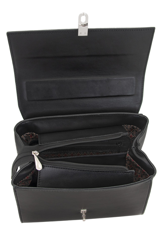 Сумка женская Protege Ц-510.8 чёрный гладкая кожа