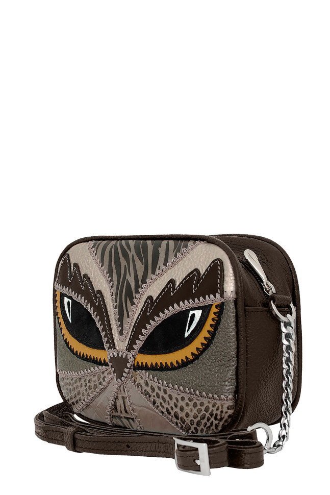 Сумка женская Protege, ДС-340-239, "Сова №5" мокко Сумка женская Protege, ДС-340-239, "Сова №5" мокко