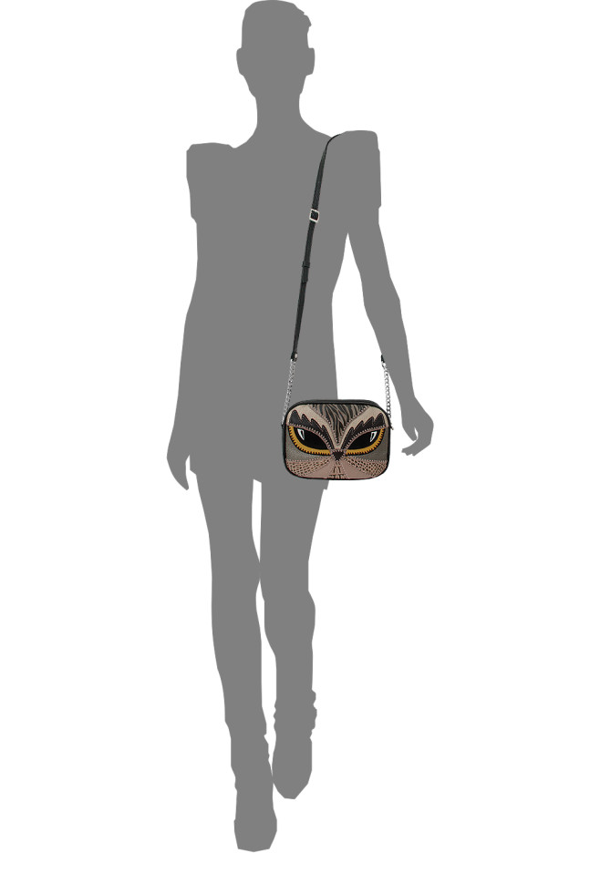 Сумка женская Protege, ДС-340-239, "Сова №5" мокко Сумка женская Protege, ДС-340-239, "Сова №5" мокко