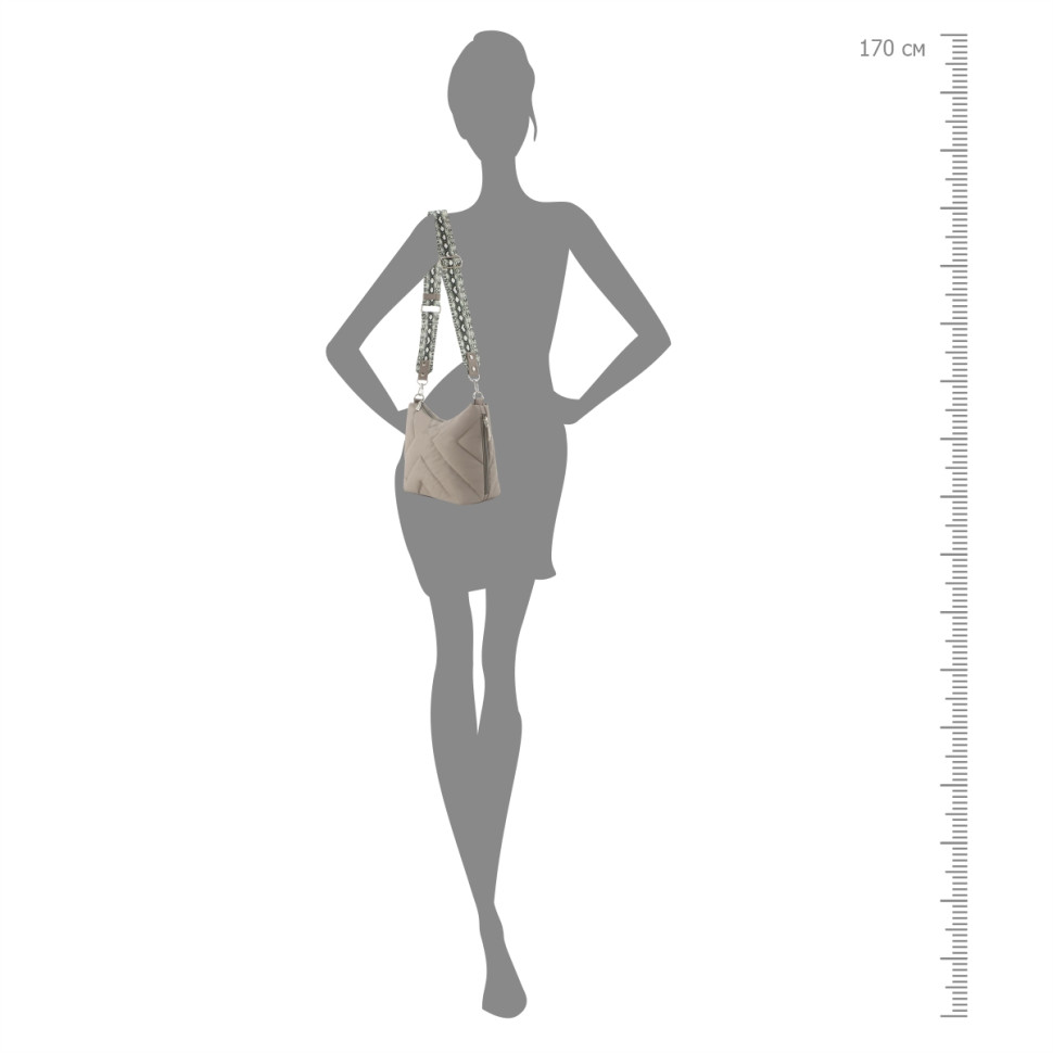 Сумка Оливи, 1161/1 серо-бежевая Сумка Оливи, 1161/1 серо-бежевая