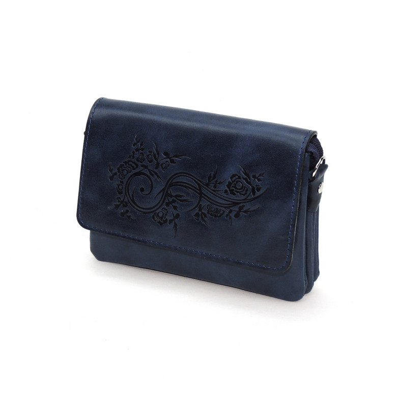 Женская сумочка кошелёк Natalia Kalinovskaya С53т «Колибри» синяя