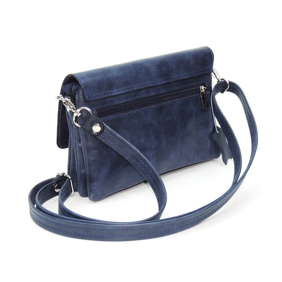 Синяя женская кожаная сумка Natalia Kalinovskaya «Роксан» Растение Синяя женская кожаная сумка Natalia Kalinovskaya «Роксан» Растение