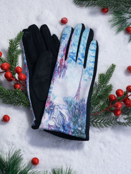 Перчатки женские Ангел 111-24 Эйф.башня Перчатки женские Ангел 111-24 Эйф.башня