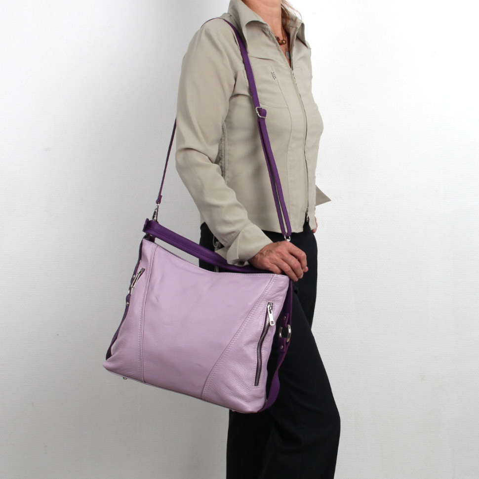 Сумка женская итальянская Roberta Firenze Арт223 dollaro светло-серая