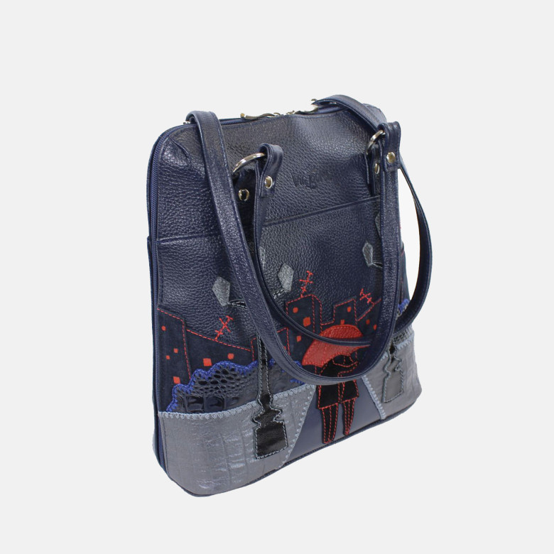 Сумка-трансформер женская Protege, ДС-226-212 Город № 24 синяя