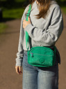 Сумка женская Bobo 8207 ярко-зелёная Сумка женская Bobo 8207 ярко-зелёная