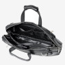 Мужской портфель из натуральной кожи Hight Touch 1439A чёрный Мужской портфель из натуральной кожи Hight Touch 1439A чёрный