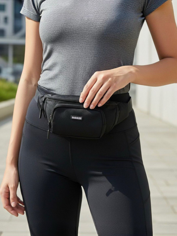 Сумка на пояс Baggins 35011 чёрная