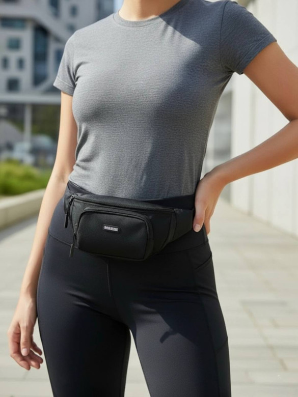 Сумка на пояс Baggins 35011 чёрная