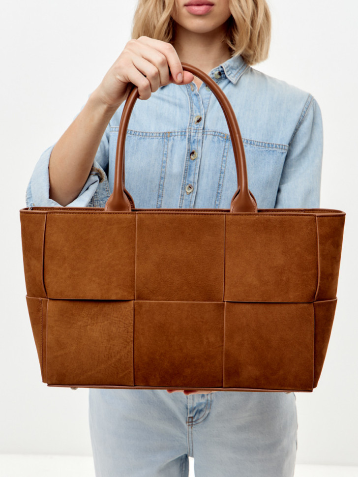 Сумка Curanni 9847 замша рыжая