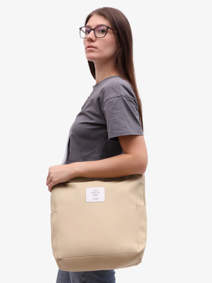 Сумка-шопер Living Traveling Share, Б 6005 бежевая Сумка-шопер Living Traveling Share, Б 6005 бежевая