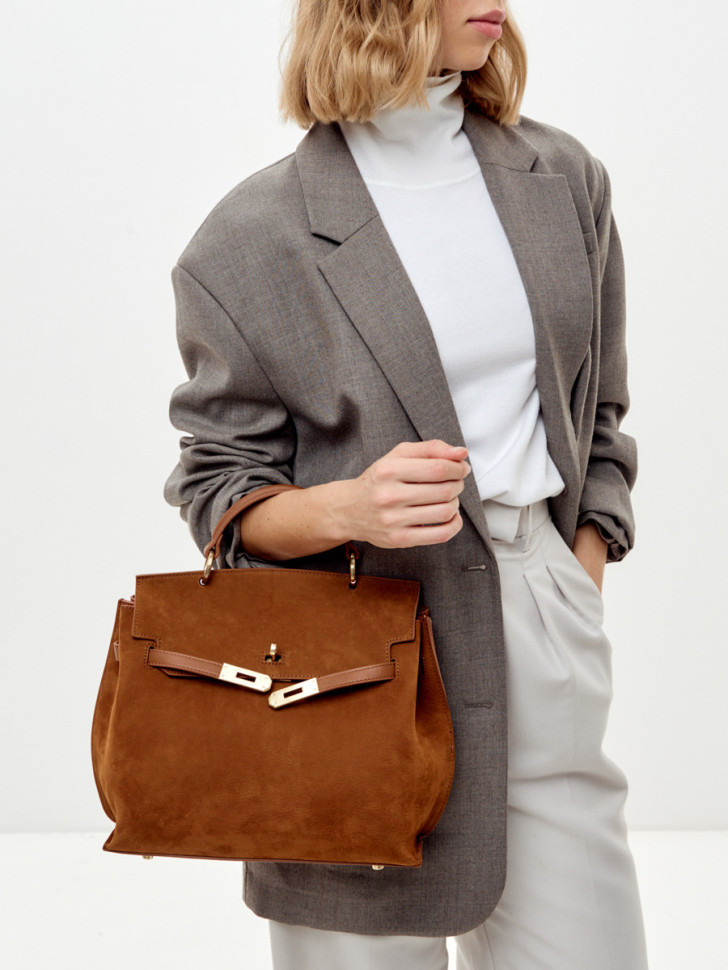 Сумка Curanni 9402 замша рыжая