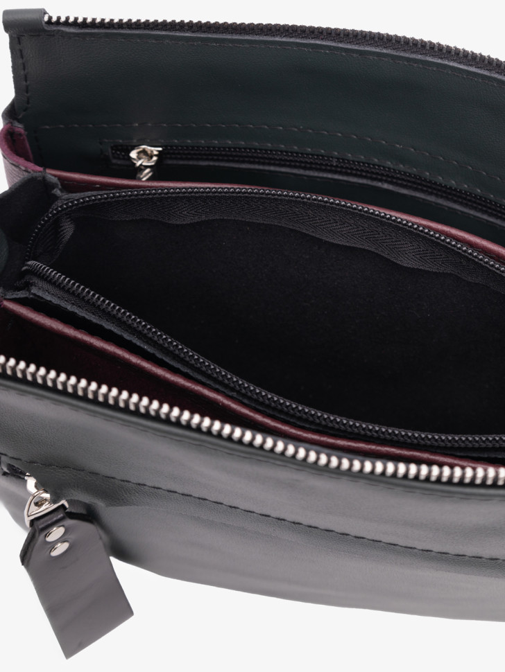 Сумка женская Protege, Ц-450 изумруд+бордовый+черный