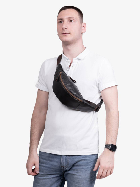 Сумка на пояс/плечо zн ALEXX ALG0119 коричневая Сумка на пояс/плечо zн ALEXX ALG0119 коричневая