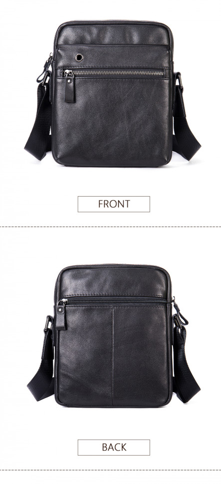 Мужская сумка через плечо 8717 чёрная