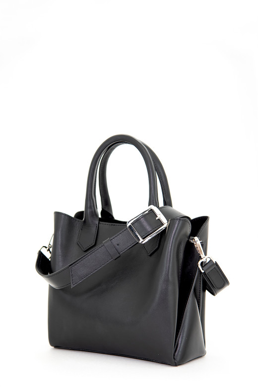 Сумка женская Protege Ц-599.8 чёрная гладкая Сумка женская Protege Ц-599.8 чёрная гладкая