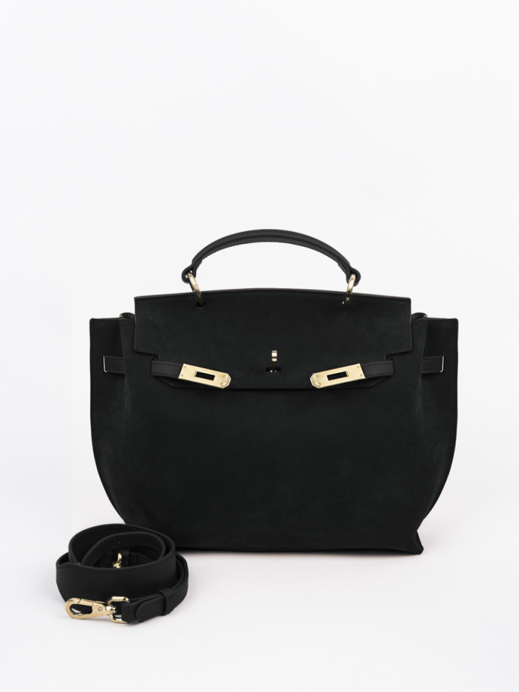 Сумка Curanni 9402 замша чёрная Сумка Curanni 9402 замша чёрная