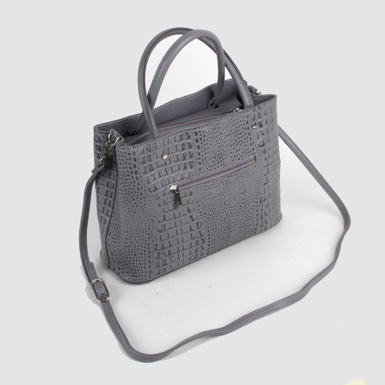 Сумка женская Maxsimo Tarnavsky 1926 серый крокодил 