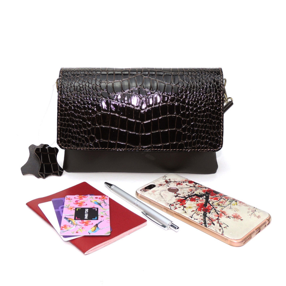 Коричневая женская кожаная сумка Natalia Kalinovskaya «Кора» Коричневая женская кожаная сумка Natalia Kalinovskaya «Кора»