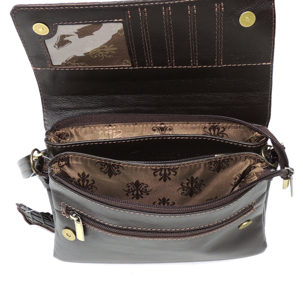 Коричневая женская кожаная сумка Natalia Kalinovskaya «Кора» Коричневая женская кожаная сумка Natalia Kalinovskaya «Кора»