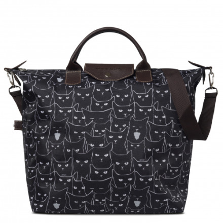 Дорожная сумка Antan, 2-313 коты/черный Дорожная сумка Antan, 2-313 коты/черный