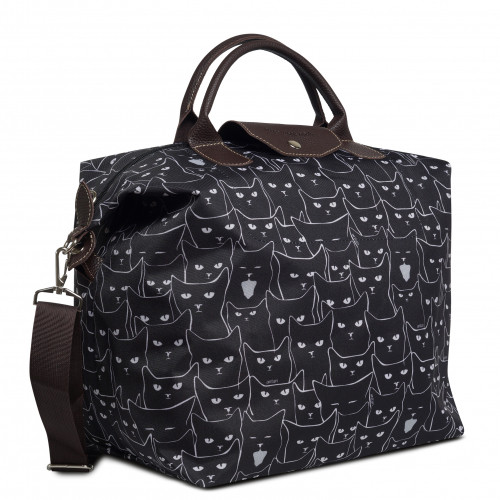 Дорожная сумка Antan, 2-313 коты/черный Дорожная сумка Antan, 2-313 коты/черный