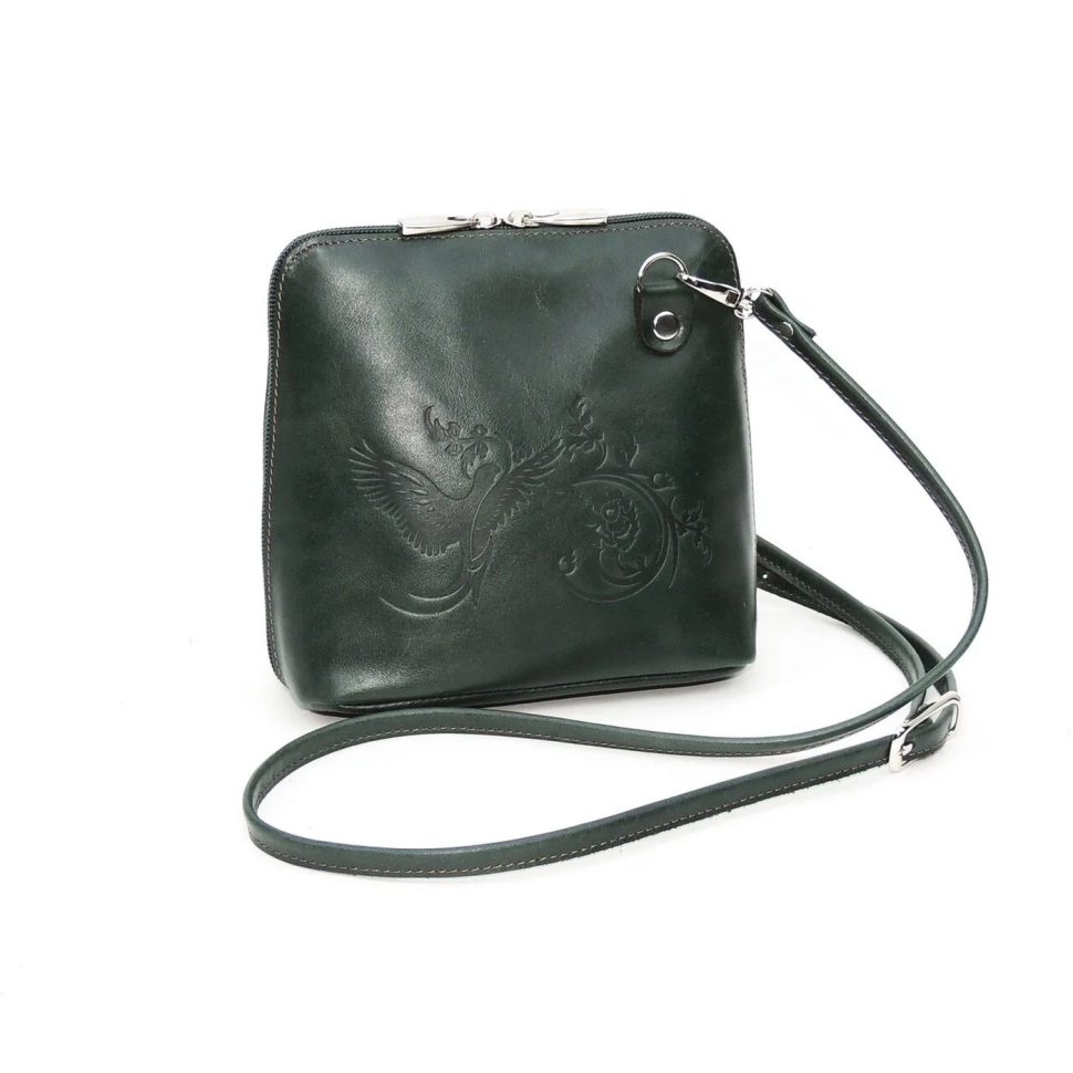 Женская кожаная сумка Natalia Kalinovskaya С83п-631 зеленая Женская кожаная сумка Natalia Kalinovskaya С83п-631 зеленая