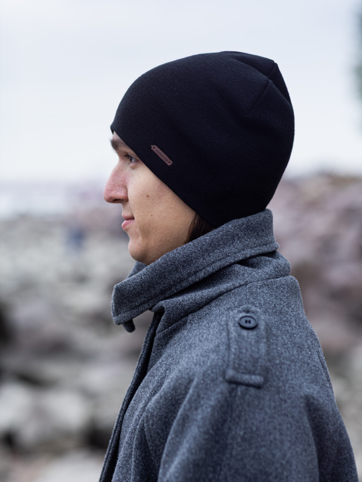 Шапка мужская 12073 MARHATTER чёрная (57-59)