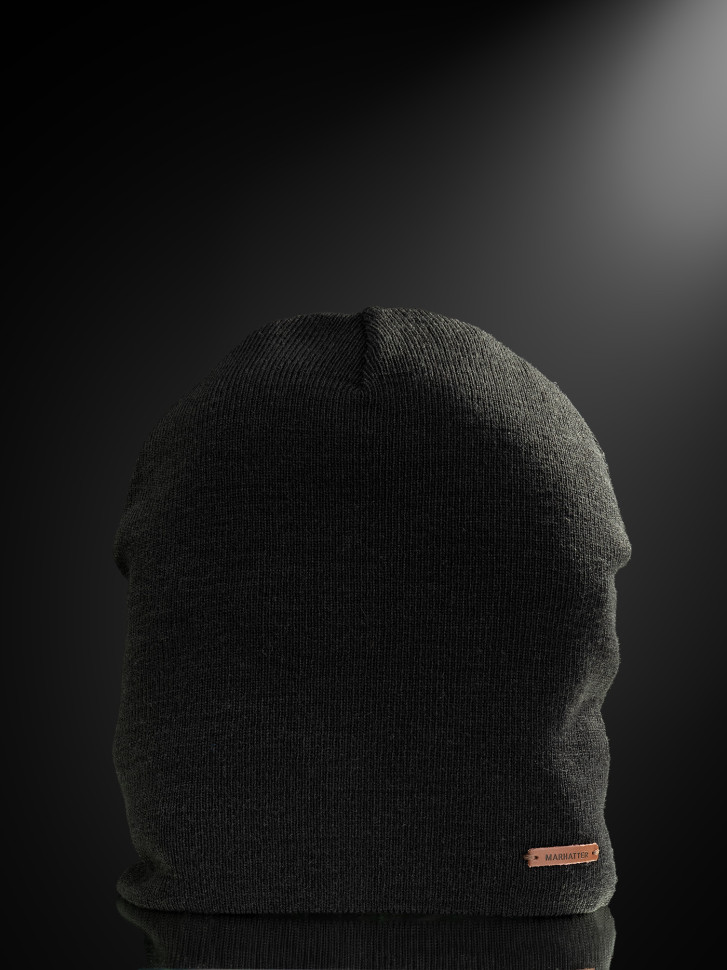 Шапка мужская 12073 MARHATTER чёрная (57-59)