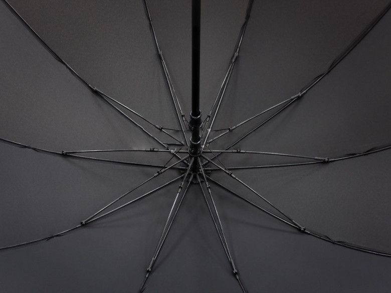 Зонт-трость мужской Euroclim 301, 10 спиц, ручка крюк софт-тач