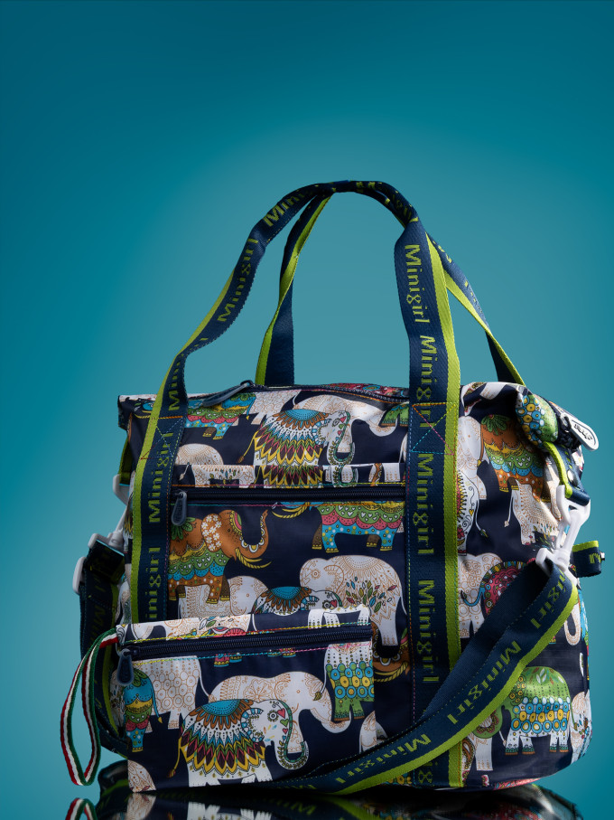 Сумка женская текстильная Minigirl 3015 слон тёмно-синяя Сумка женская текстильная Minigirl 3015 слон тёмно-синяя
