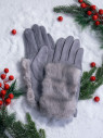 Перчатки женские Юйлин 7749 серые Перчатки женские Юйлин 7749 серые
