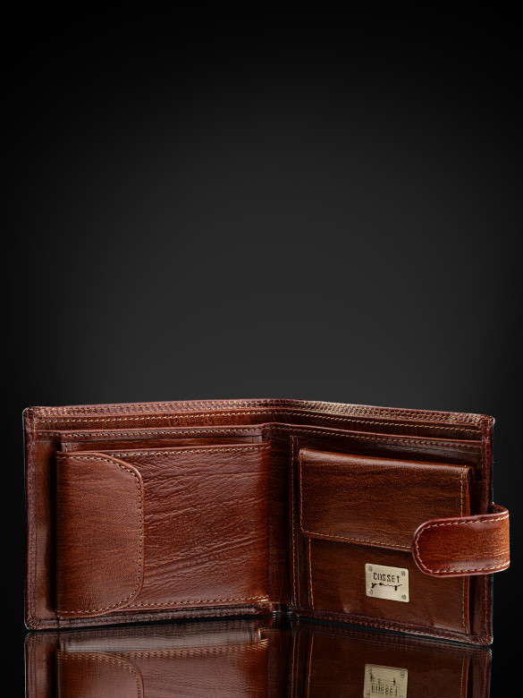 Портмоне мужское Cosset F14-327-1432 коричневое Портмоне мужское Cosset F14-327-1432 коричневое