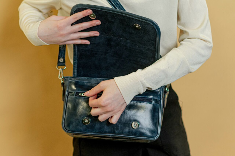 Сумка женская Natalia Kalinovskaya, С93 «Рей» синяя Сумка женская Natalia Kalinovskaya, С93 «Рей» синяя