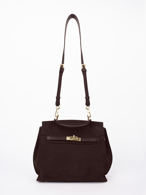 Сумка Curanni 9402 замша коричневая