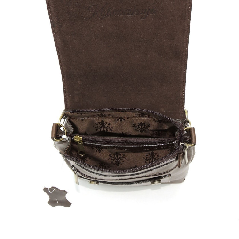 Женская кожаная сумка Natalia Kalinovskaya С86п-682 бордо