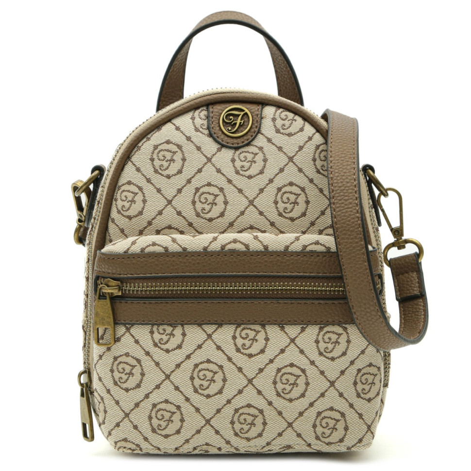 Сумка-рюкзак FABRETTI FMMW233579-12 коричневый принт Сумка-рюкзак FABRETTI FMMW233579-12 коричневый принт