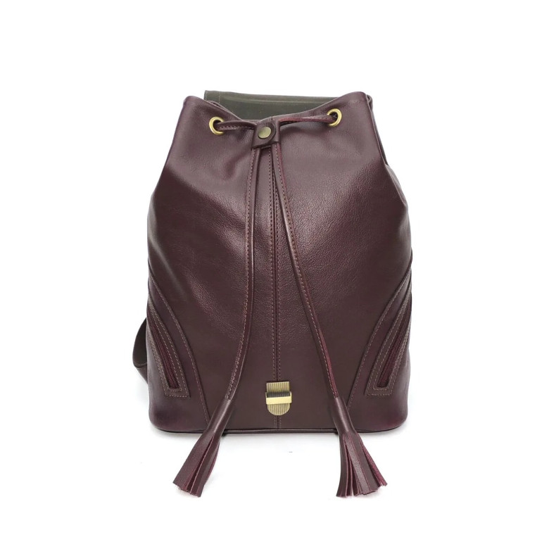 Рюкзак женский Natalia Kalinovskaya, "Климин" бордо гладкий