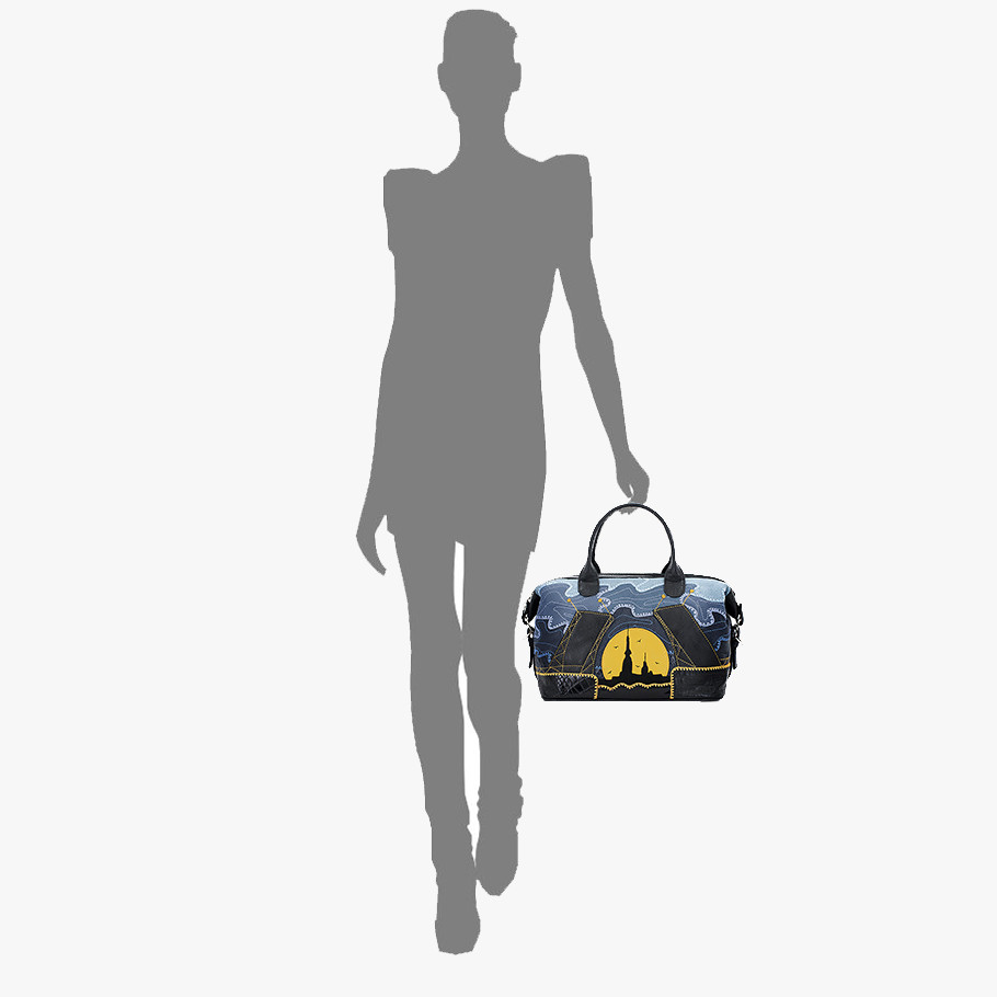 Сумка-саквояж Protege, ДС-195-190 Город №12 чёрная