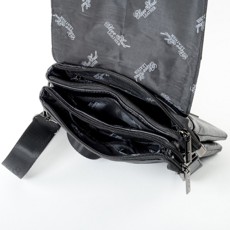 Сумка мужская Cheer Soul 6831 чёрная Сумка мужская Cheer Soul 6831 чёрная