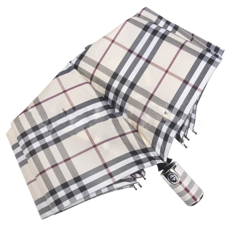 Зонт мужской Diniya 2743 9 спиц, полный автомат, ручка кожа