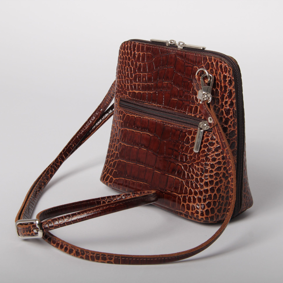 Женская кожаная сумка Natalia Kalinovskaya С83р коричневая