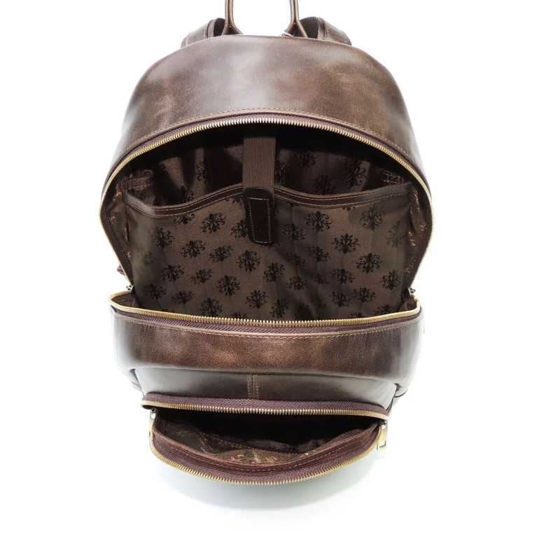 Рюкзак женский Natalia Kalinovskaya, «Эша» коричневый гладкий