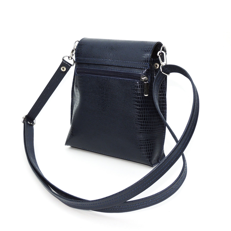 Женская кожаная сумка Natalia Kalinovskaya С86р-961 синяя рептилия